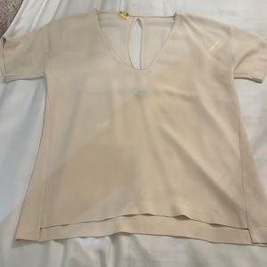T. Babaton, Aritizia, silk blouse, sheer back, size XS